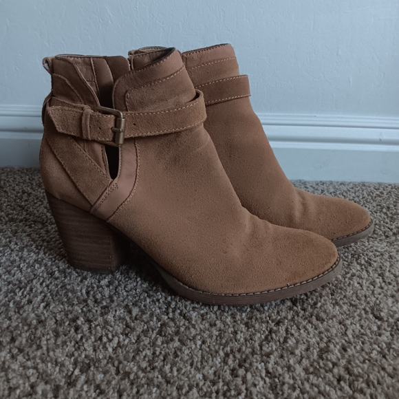 Sam Edelman Suede Leather Ankle Booties - Picture 3 of 14